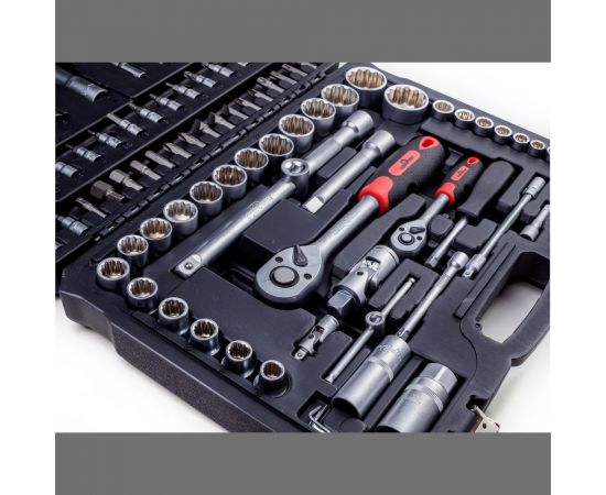Набор инструмента СЕРВИС КЛЮЧ 94 предмета, 12 граней 12094 – изображение 3