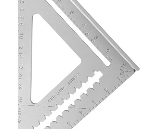 Алюминиевая треугольная линейка DEKO DKM305-430-305 DEKO (3638) 041-0261 – изображение 3