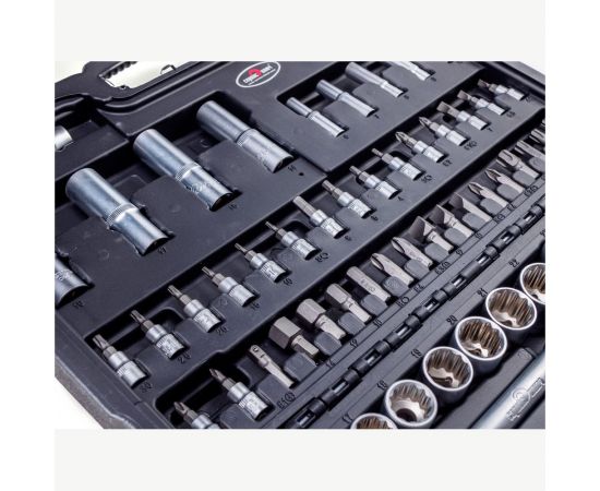 Набор инструмента СЕРВИС КЛЮЧ 94 предмета, 12 граней 12094 – изображение 4