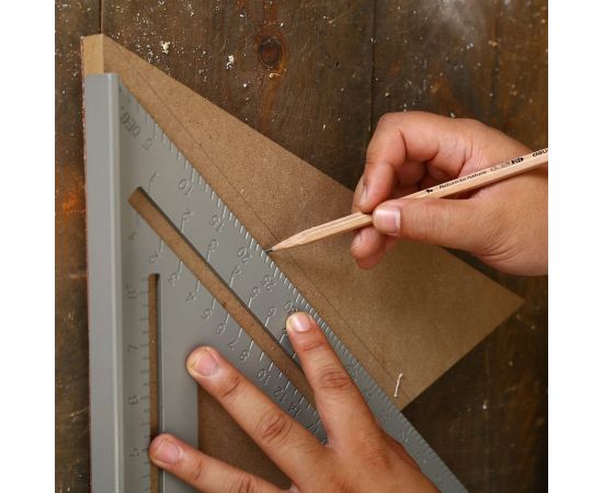 Алюминиевая треугольная линейка DEKO DKM305-430-305 DEKO (3638) 041-0261 – изображение 4