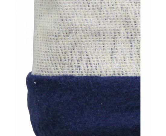 Спилковые пятипалые краги сварщика Optima ТРЭК синий HBW-054B – изображение 5