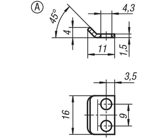 Накидная защелка со скобой KIPP K0043.1430701.9143111 – изображение 5