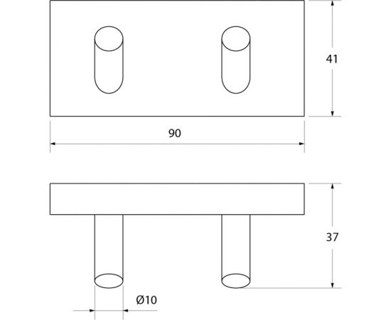 Двойной крючок латунь IDDIS Edifice ID EDISB20i41 – изображение 5