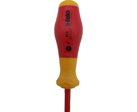 Диэлектрическая шлицевая отвертка Felo SL3,0 91303090 – изображение 6