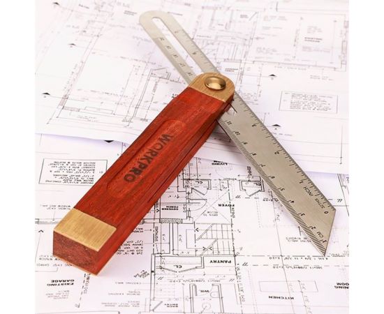 Малка угломер WORKPRO деревянная ручка 230мм WP264006 – изображение 6