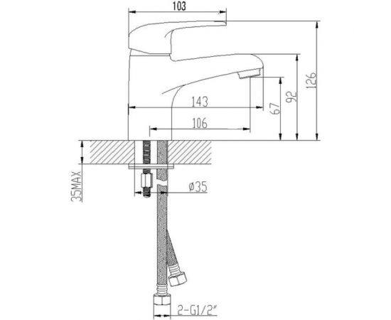 Смеситель для раковины Lemark Pramen LM3306C – изображение 6