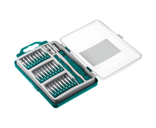 Отвертка для точных работ KRAFTOOL Precision-28 со сменными битами, 28 предметов 25677 – изображение 6