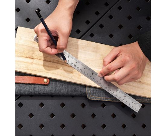 Стальная линейка DELI dl8030y 300 мм, нержавеющая сталь 104498 – изображение 6