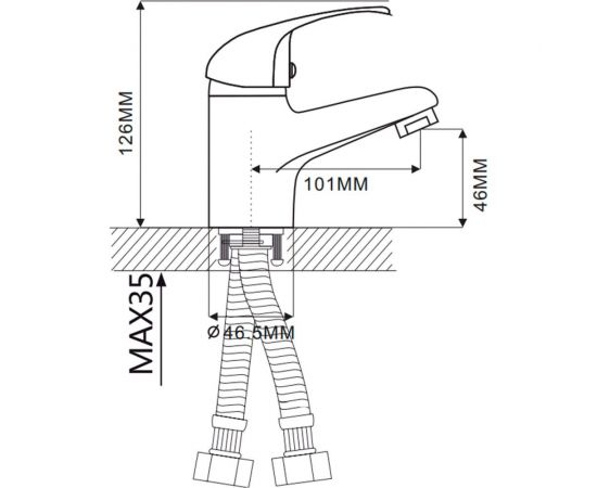 Смеситель для раковины Ekko E10109 – изображение 6