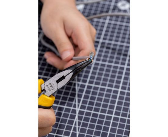 Удлиненные плоскогубцы DELI DL2306 с изогнутыми губками, 160 мм, угол загиба губок 30, сталь crv, двухкомпонентная ручка 108826 – изображение 7