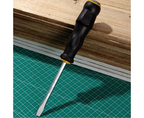 Ударная шлицевая отвертка DELI dl6270041 со сквозным хвостовиком, SL6x100 мм 104559 – изображение 7