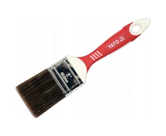Флейцевая кисть YATO 50мм, расщепленная щетина, двухкомпонентная нескользящая ручка YT-54562 