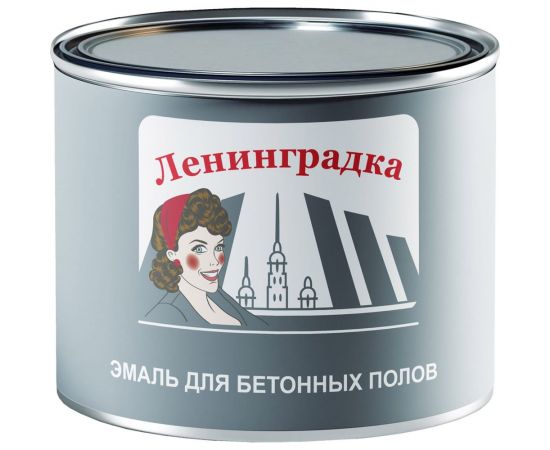 Износостойкая краска для бетонных полов ЛЕНИНГРАДКА АК-114 (1,8 кг; зеленая) УТ000011954 