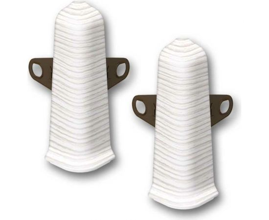 Наружный угол для плинтуса DECONIKA (55 мм; 255 Ясень бьянко; 2 шт.) Д-П55-Нк-Ф2 255 ЯСН БНК 