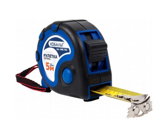 Рулетка Оптима (5м x 25мм) КОБАЛЬТ 646-744 