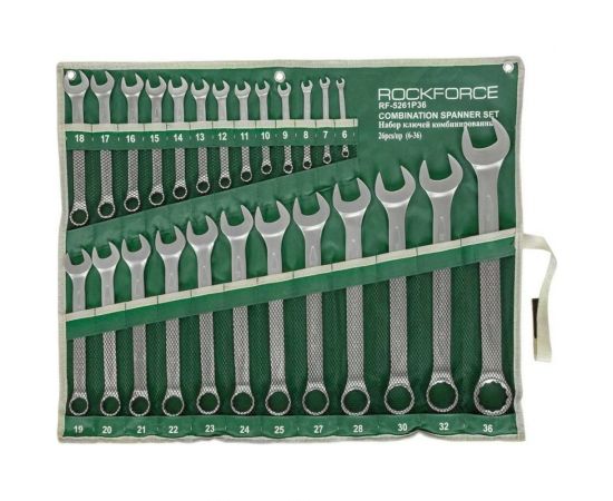 Набор комбинированных ключей Rockforce 6-36 мм, 26 предметов RF-5261P36 