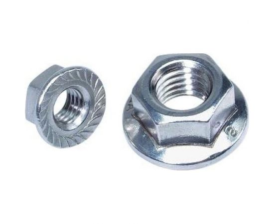 Гайка с фланцем STARFIX М8, цинк, класс прочности 6, DIN 6923, 500 шт. SMC3-66043-500 