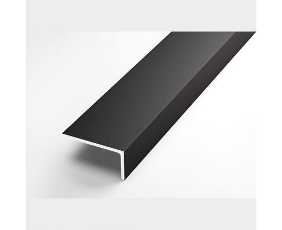 Декоративный угловой профиль ЛУКА алюминиевый, 40х20х2 мм, 2,7 м, 5 шт./уп. черный УТ000020865 