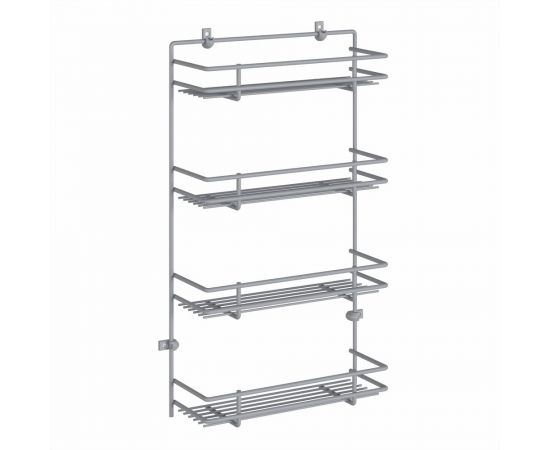 Полка для специй НАЙДИ 4-х ярусная, металлик серебристый PS26 