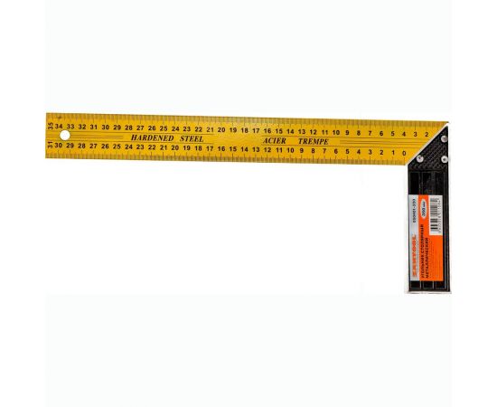 Столярный металлический угольник желтый, 350 мм SANTOOL 050401-350 