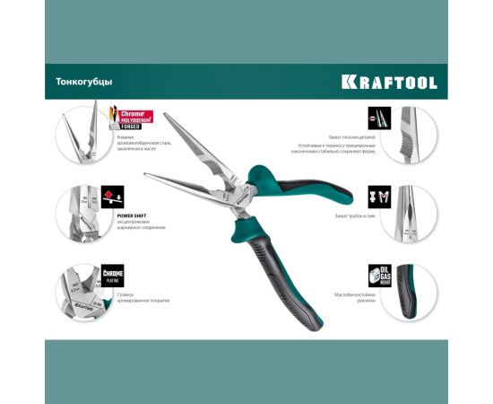 Набор губцевого инструмента KRAFTOOL 4 шт 22012 – изображение 15