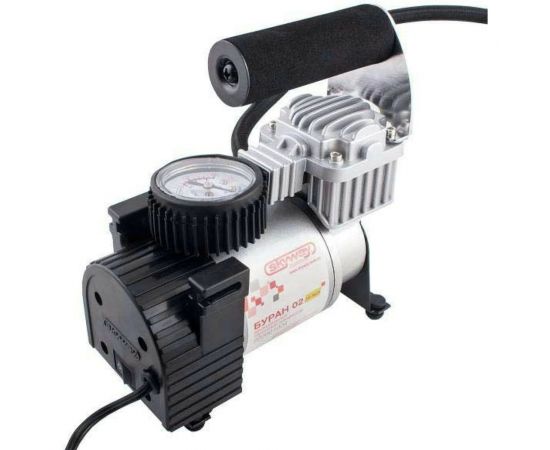 Металлический компрессор 45л/мин в прикуриватель Hi-tech Сумка, 7атм SKYWAY БУРАН-02 S02001004 – изображение 2