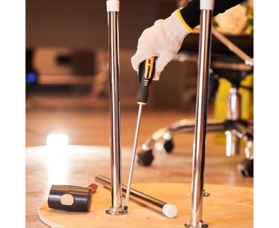 Шлицевая отвертка REXANT SL 8х250 мм, двухкомпонентная рукоятка 12-6434 – изображение 2