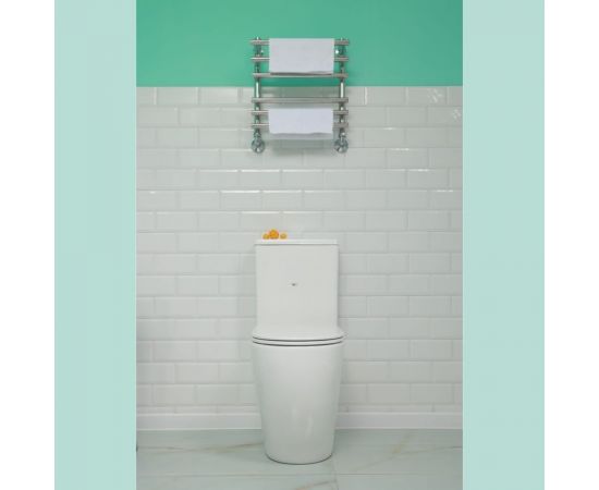 Унитаз-компакт ALCORA Impresion 3/6, безободковый, с сиденьем дюропласт, микролифт LT-2157A-R – изображение 2