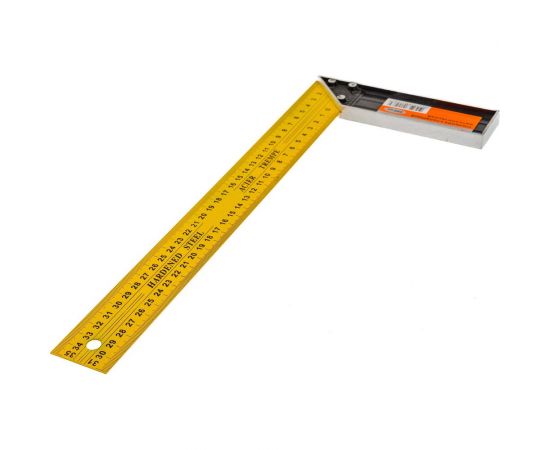 Столярный металлический угольник желтый, 350 мм SANTOOL 050401-350 – изображение 2