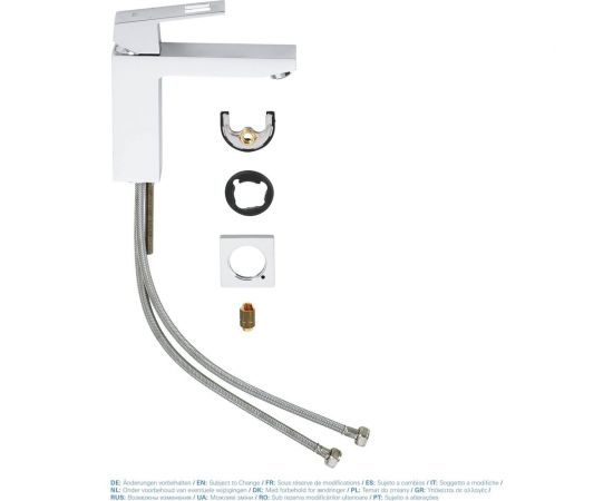 Смеситель для раковины Grohe Eurocube однорычажный, со средним изливом, гладкий корпус 23446000 – изображение 3