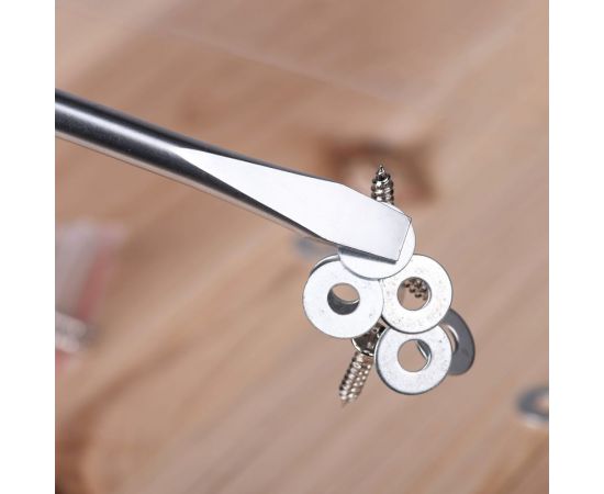 Шлицевая отвертка DELI DL6383001 8x300мм (магнит, TPR+PP ручка) 98359 – изображение 3