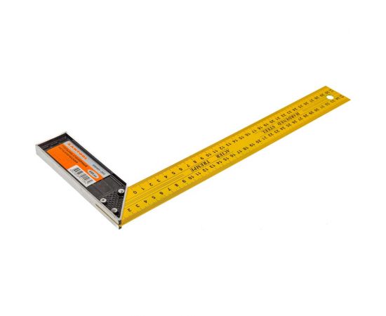 Столярный металлический угольник желтый, 350 мм SANTOOL 050401-350 – изображение 3