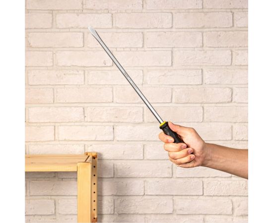 Ударная шлицевая отвертка DELI dl6270121 со сквозным хвостовиком, SL9.5x300 мм 104568 – изображение 4