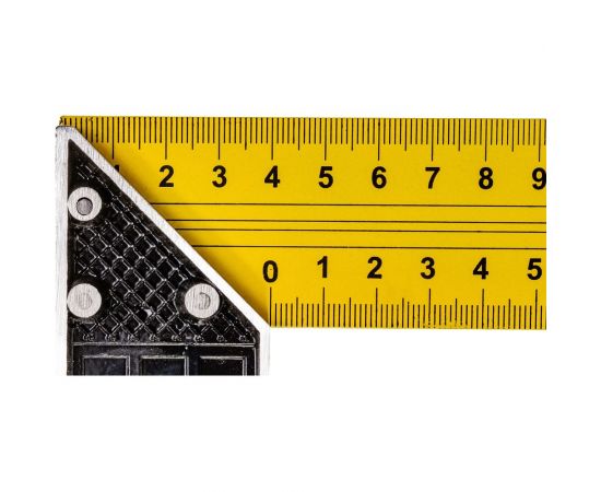 Столярный металлический угольник желтый, 350 мм SANTOOL 050401-350 – изображение 5