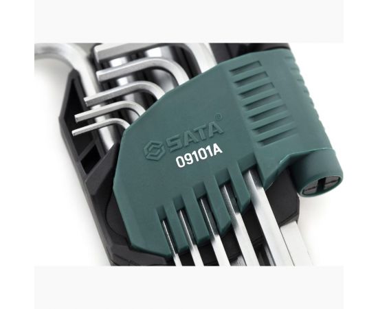 Набор удлинённых шестигранных ключей 9шт Sata 09101A – изображение 6