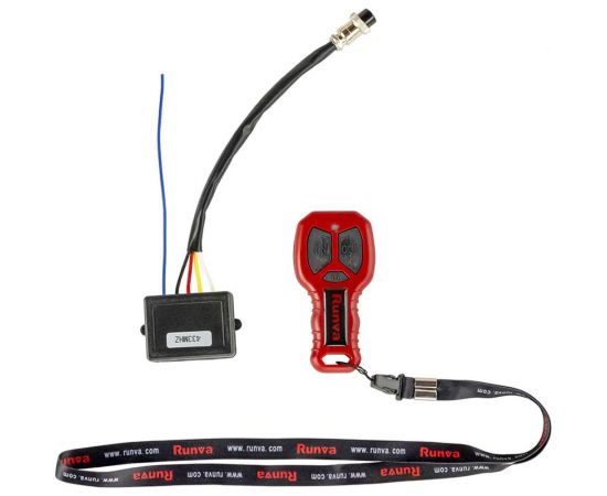 Электрическая лебёдка RUNVA 12V 3500A lbs 1588 кг синтетический трос EWT3500ASR – изображение 7