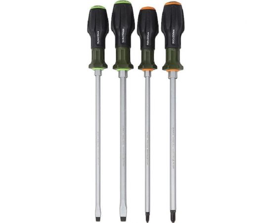 Набор усиленных отверток Дело Техники с трехкомпонентными рукоятками PH, SL 4 штуки 748040 – изображение 7