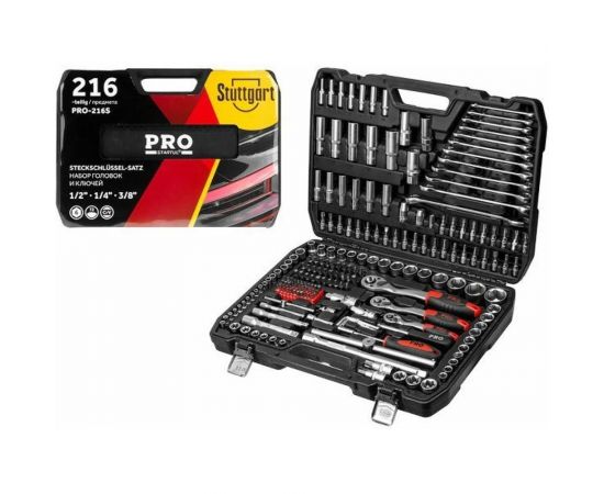Набор головок и ключей STARTUL Stuttgart 216 предметов 1/4 ,3/8 ,1/2 PRO-216S – изображение 8