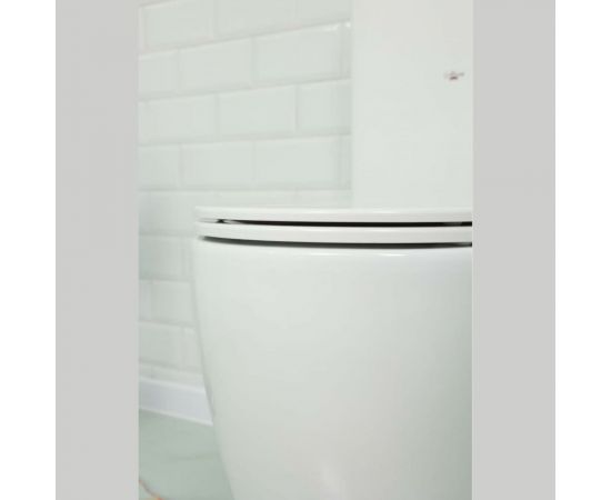 Унитаз-компакт ALCORA Impresion 3/6, безободковый, с сиденьем дюропласт, микролифт LT-2157A-R – изображение 10