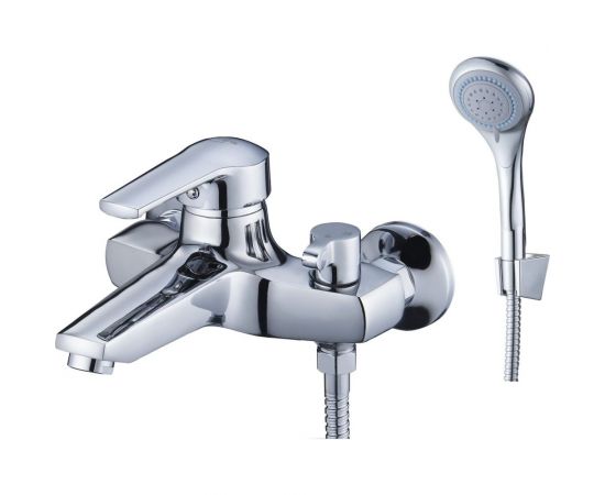Смеситель для ванны G-lauf Solone с монолитным изливом и душевой лейкой, хром SIT3-A182 
