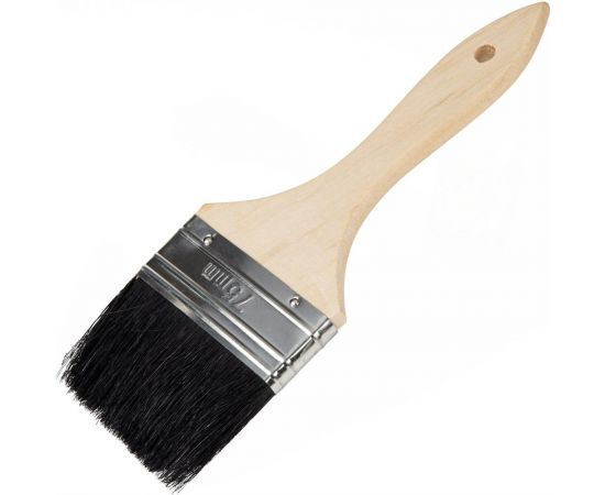 Кисть для красок и лаков на масляной основе Ocean Color натуральная щетина, 75 мм 20075 