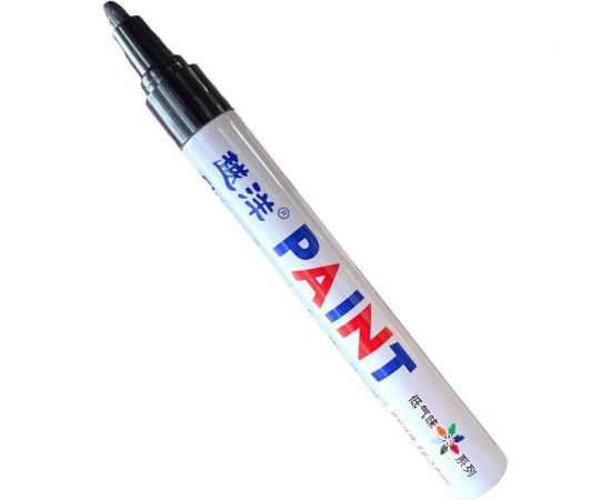 Маркер-краска Flysea по металлу Paint Marker FS-110 с наконечником (2-4 мм), черный FS-110-black 