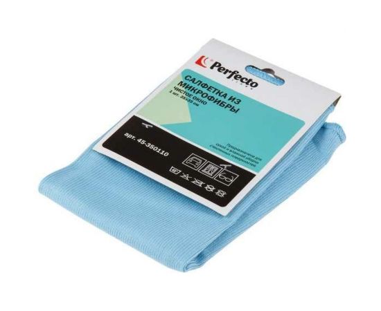 Бытовая салфетка из микрофибры PERFECTO LINEA Чистое окно 45-350110 