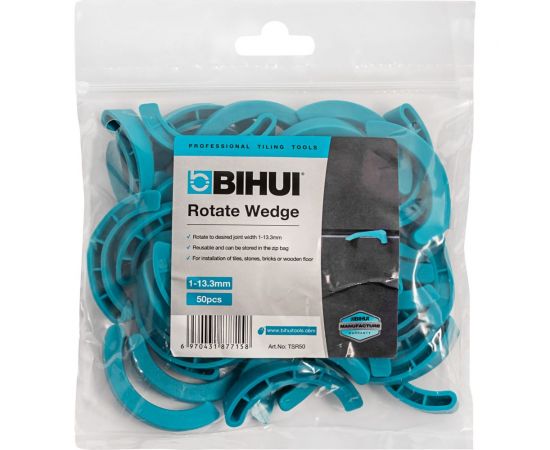 Клинья регулировочные 1-13.3 мм, 50 шт BIHUI TSR50 