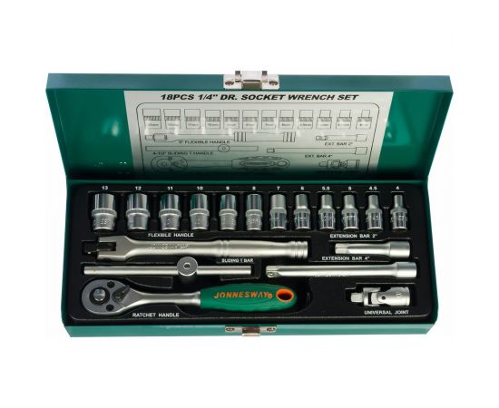 Набор торцевых головок 18 предметов Jonnesway S04H2118S 