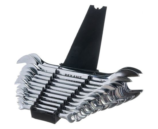 Набор рожковых ключей REXANT 6-32 мм 12 шт, CrV, полированный хром 12-5845 