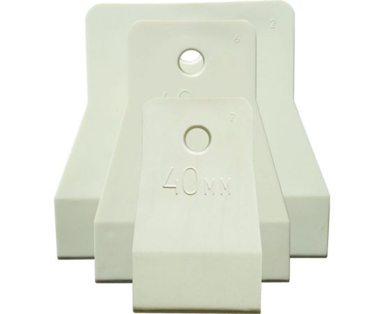 Набор резиновых шпателей Управдом цвет белый. Размер 40; 60; 80 мм 4100002584 