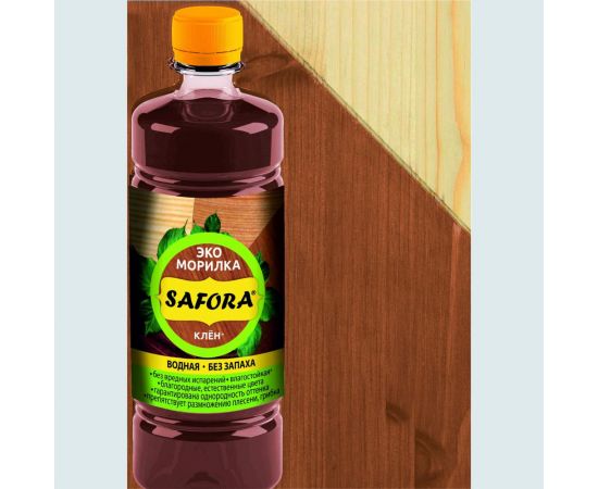 Морилка для дерева SAFORA водная, клен, 500 мл 031 – изображение 2