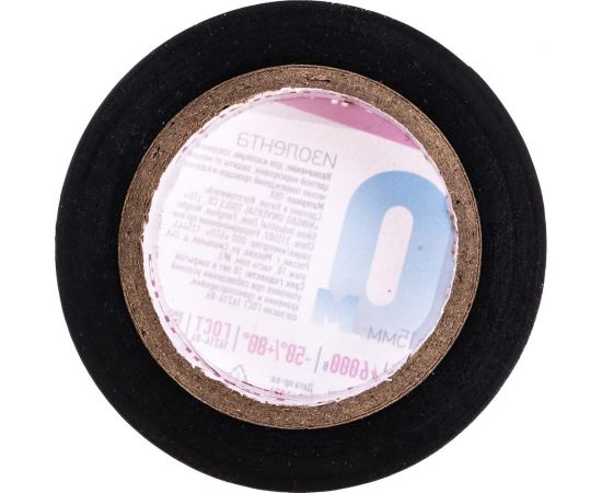 Изолента ОНЛАЙТ OIT-B15-10/BL ПВХ, черная, Китай 71674 – изображение 2
