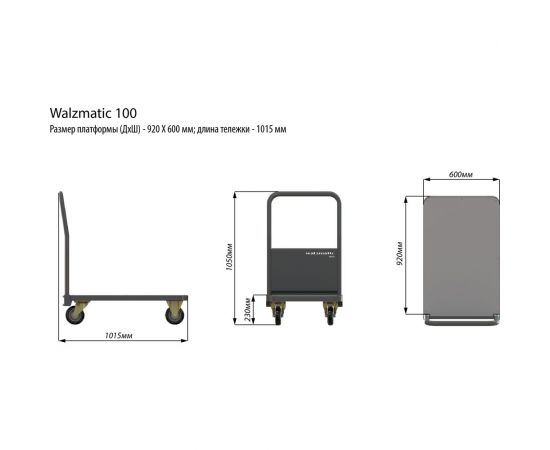 Платформенная тележка WALZMATIC 100 00000011497 – изображение 3